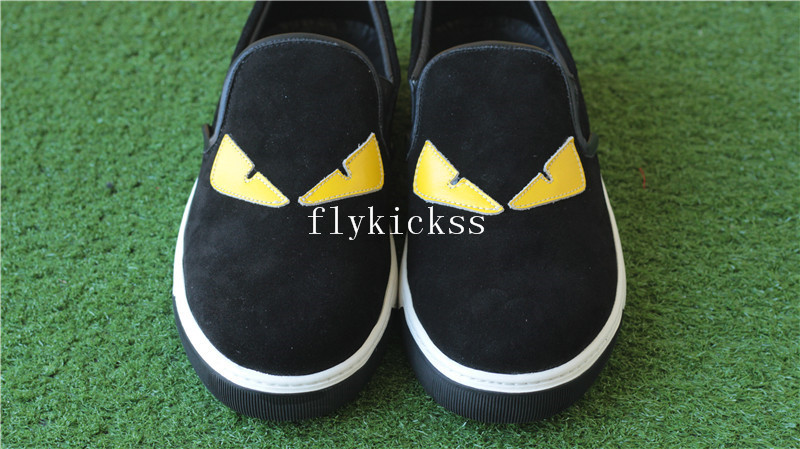 Fendi Spikes Sneaker Low Black Yellow Eye